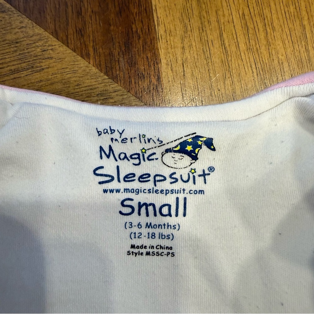 Baby Merlin’s Magic Sleepsuit Pink Sleep Sack flaw - Picture 2 of 9